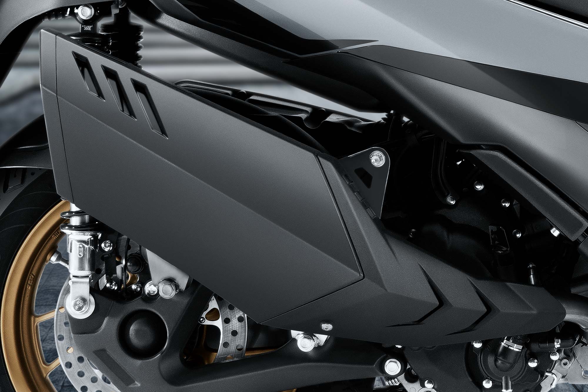 The newly designed muffler